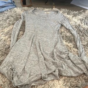 long sleeve gray hollister dress